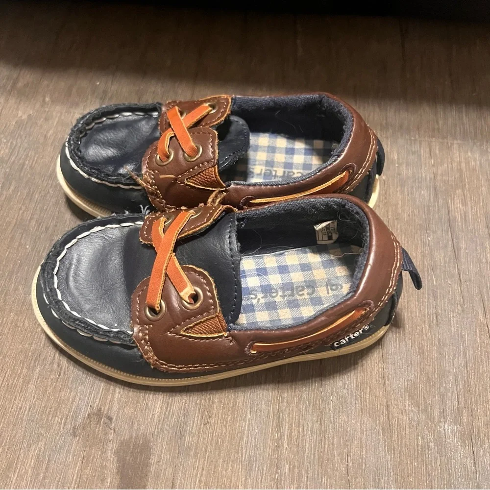 Carter's Brown and Blue Loafers for Kids
